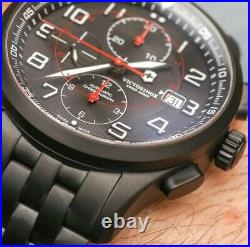 NEW Victorinox Swiss Army Airboss Mach9 Chronograph Automatic Men's Watch 241742