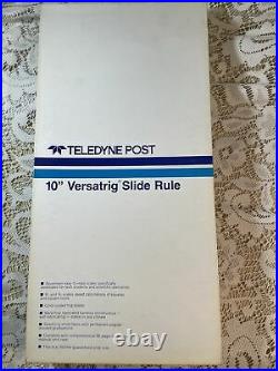 NEW Vintage Teledyne Post 10Versatrig Slide Rule Hemmi Japan 44CA-500