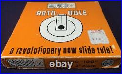 NIB Scientific Instruments Co No 250 Roto Rule Circular Slide Rule Manual & Case