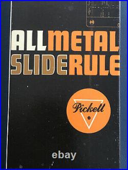NOS New-old-stock Pickett All Metal Slide Rule N902 ES Simplex Unused