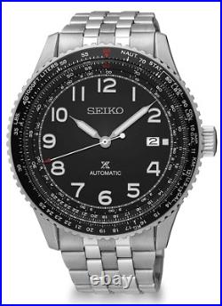 NOS Seiko Prospex SRPB57K1 Automatic Watch Stainless Steel 4R35 Flight