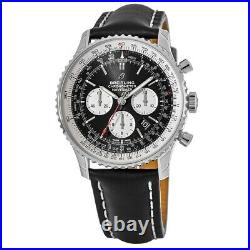New Breitling Navitimer 1 B01 Chronograph 43 Black Men's Watch AB0121211B1X1