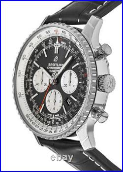 New Breitling Navitimer 1 B01 Chronograph 46 Black Men's Watch AB0127211B1P2