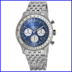 New Breitling Navitimer 1 B01 Chronograph 46 Blue Men's Watch AB0127211C1A1