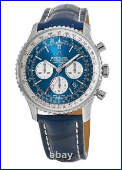 New Breitling Navitimer 1 B01 Chronograph 46 Blue Men's Watch AB0127211C1P1