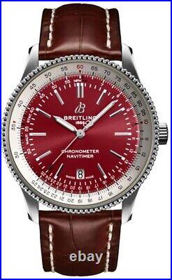 New Breitling Navitimer 41 Red Dial Men's Luxury Watch A173265A1K1P1