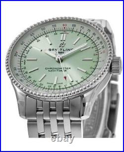 New Breitling Navitimer Automatic 35 Green Dial Women's Watch A17395361L1A1