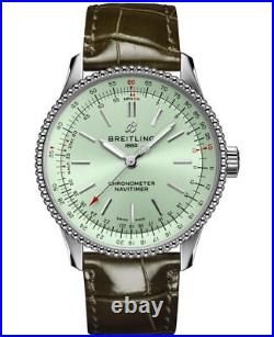 New Breitling Navitimer Automatic 35 Green Dial Women's Watch A17395361L1P1