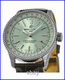 New Breitling Navitimer Automatic 35 Green Dial Women's Watch A17395361L1P2