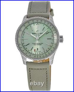 New Breitling Navitimer Automatic 35 Green Dial Women's Watch A17395361L1P3