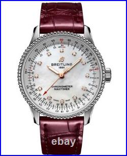 New Breitling Navitimer Automatic 35 Mother of Women's Watch A17395211A1P2