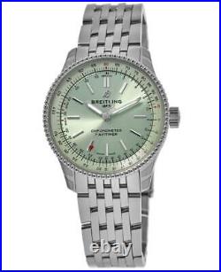 New Breitling Navitimer Automatic 36 Green Dial Women's Watch A17327361L1A1