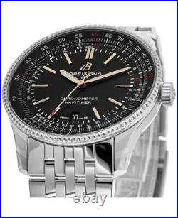 New Breitling Navitimer Automatic 41 Black Dial Steel Men's Watch A17326241B1A1