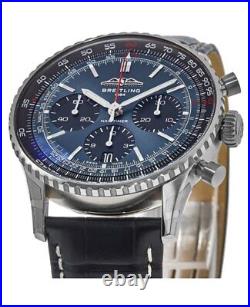 New Breitling Navitimer B01 Chronograph 41 Blue Dial Men's Watch AB0139241C1P1