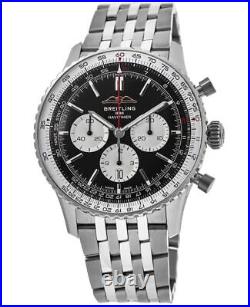 New Breitling Navitimer B01 Chronograph 43 Black Men's Watch AB0138211B1A1