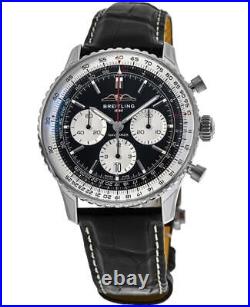 New Breitling Navitimer B01 Chronograph 43 Black Men's Watch AB0138211B1P1