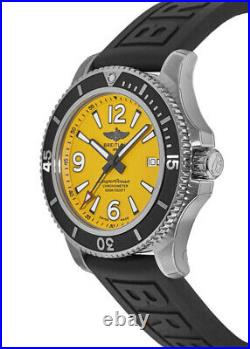 New Breitling Superocean Automatic 44 Yellow Dial Men's Watch A17367021I1S2