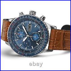New Hamilton Khaki Aviation Converter Auto Chrono Blue Dial Mens Watch H76746540
