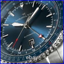 New Hamilton Khaki Aviation Convertor Auto GMT Blue Dial Men's Watch H76715140