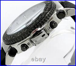New Pulsar Tech Gear Alarm Chronograph Sport Watch Pf3781 Carbon Fiber