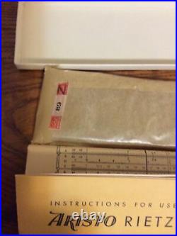 New Rare Vtg Aristo Nr. 89 Rietz Slide Rule Germany Date Code G5324 1953 withCase