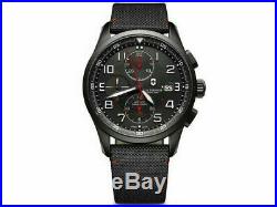 New Victorinox AirBoss Mechanical Chronograph Black Edition Men's Watch 241721