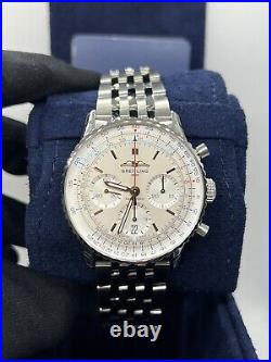NewithUnworn Breitling Navitimer Silver AB0139211G1A1 Box & Papers