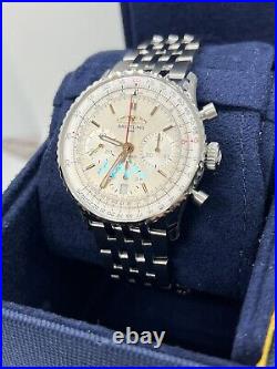 NewithUnworn Breitling Navitimer Silver AB0139211G1A1 Box & Papers