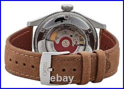 Oris Big Crown Pointer Date Automatic Brown Leather Mens Watch 754 7741 4065-LS