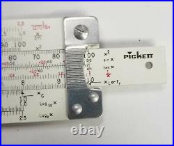 Pickett N-515-T Slide Rule Cleveland Institute of Electronics USA Made, Unused