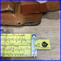 Pickett Slide Rule N600-ES Log Speed 6 with Leather Case Vintage