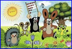 Puzzle Mole Hedgehog Rabbit Learning Count Read Slide Rule Frog Mouse Sun