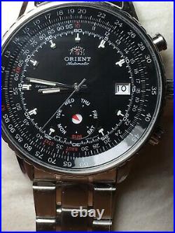 Rare New with Tags Orient Slide Rule Automatic watch Day/Date/am-pm disp