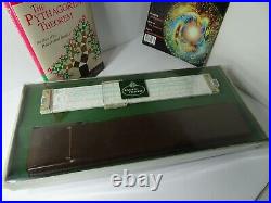 Rare Old Stock Faber Castell 2/83N Slide RuleLeather Case, English Manual+Bonus