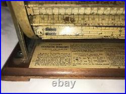 Rare Thacher's Calculating Instrument / Slide Rule by Keuffel & Esser Co, NY