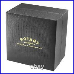 Rotary. Chronospeed. Chronograph quartz brown Leather Strap Watch. NEW