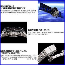SEIKO ASTRON watch solar GPS titanium black letter board SBXC001 Men's