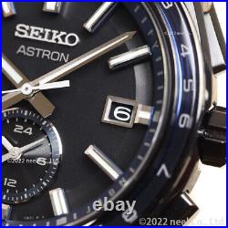 SEIKO Astron SBXY041 Black Titanium Radio Solar Men's Watch New in Box