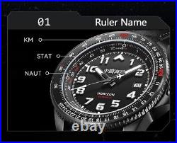 Seagull HORIZON Blue Dial Shippire Bezel Slide Ruler Pilot Men's Automatic Watch