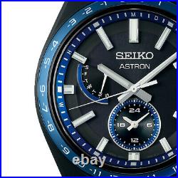 Seiko Astron NEXTER SBXY041 Men's Watch Solar World Time Black IP 2022 NEW
