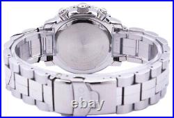 Seiko Pilot's Quartz Chronograph Black Dial SNA411P1 200M Men's Watch Case 42mm