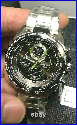 Seiko World Time100m Chronograph Alarm Men's Watch SPL021P1