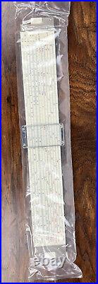 TELEDYNE POST VERSALOG #44CA-600 Bamboo SLIDE RULE Hemmi Japan withCase Antique