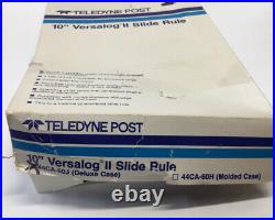 Teledyne Post 10 Versalog II Slide Rule 44CA-60J With Deluxe Case NOS Sealed