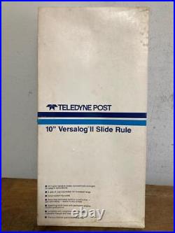 Teledyne Post 10 Versalong ll Slide Rule 44-CA 600 (1460) Sealed 1972 w'Manual
