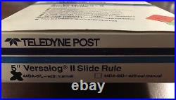Teledyne Post 5 Versalog II Slide Rule with Manual in Box NEW IN BOX