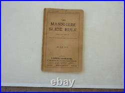 The Mannheim Slide Rule Manual New York 1891 Early Computer