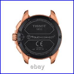 Tissot T-Touch Connect Solar Black Dial Leather Band Men's Watch T1214204605100