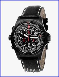 Torgoen Swiss T1 Mens Pilot Wrist Watch Black Dials 42mm Case T01100
