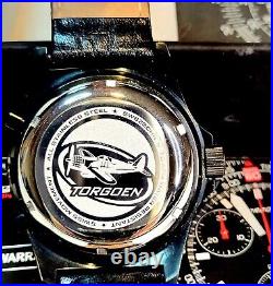 Torgoen Swiss T1 Mens Pilot Wrist Watch Black Dials 42mm Case T01100